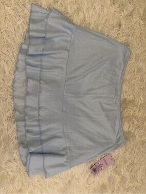 wild fable Light Blue Ruffle Mini Skirt
